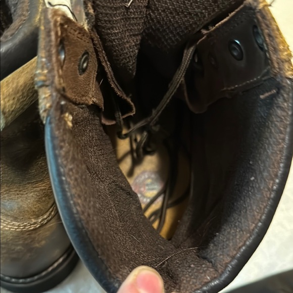 Justin Boots Brown Leather Work Boots